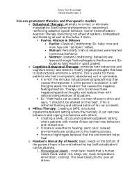 Assess Your Knowledge Mental Health Exam 1