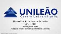 NORMALIZAÇÃO BANCO DE DADOS