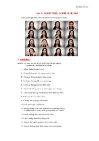 Speaking IELTS topic about Good time and Good Feelings