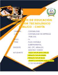 Informe del elemento 3 del PCG. - Docsity