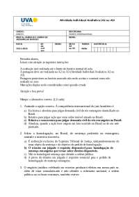 PROVA DIREITO INTERNACIONAL