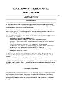 Lavorare con intelligenza emotiva (Daniel Goleman) [Riassunto del libro]