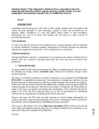 Jurisdiction in International Law: Civil and Criminal Aspects