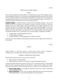 Sicurezza Pubblica: Diritto, Organi e Livelli di Tutela - Prof. Vipiana
