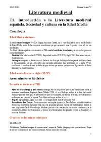 Literatura medieval (prof. Sara Bellido, curso 2019-2020)