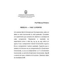 Experimento com Sistema Fabril: Resultados de Funcionamento