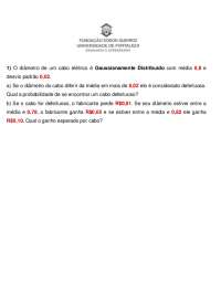 Probabilidades em Distribuições Gaussiana e Exponencial