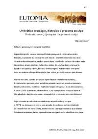 Eutomia, Recife: Um Percurso Pelas Páginas de Marcelo Migueli - Prof. Miguel