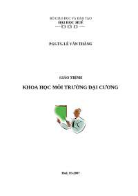 kHOA HỌC MÔI TRƯỜNG GIÁO TRÌNH