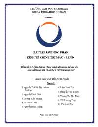 Phân tích và chứng minh những ưu thế của nền sản xuất hàng hóa và liên hệ ở Việt Nam hiện