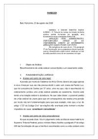 Análise da Reconhecência de União Estável com Casamento Válido: Caso de Concubinato