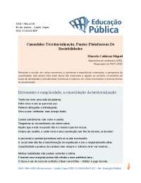 Consolidar territórios, unir plataformas de sociabilidades| Revista Edu. Pública