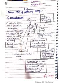 SAR of Opioids, Benzodiazepines and Barbiturates - Docsity