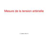 La tension artérielle