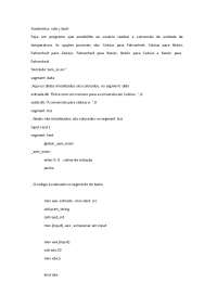 linguagem de montagem exercicios
