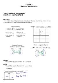 Relations and Functions - Docsity