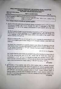 Electronic Devices (INSTR F212) 2021 - 22 Comprehensive Examination ...