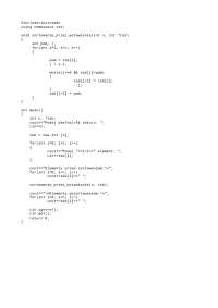 Sortowanie przez wybieranie c++