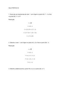Gabarito Lista 1 Geometria Analítica