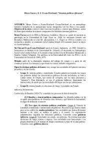 Texto de Meyer Fortes y Evans Pritchard