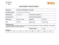 Database design and web development - Docsity
