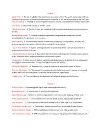 value chain and value supply