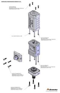 Instruções de Montagem do Fixador Tr-130: Parafusos e Adesivos