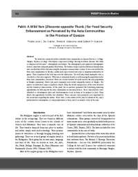 PakitAWildYamDiocoreaoppositaThunbforFoodSecurityEnhancementasPerceivedbytheAetaCommunitie