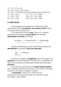 Engenharia de Computação - Introdução à programação - resumo