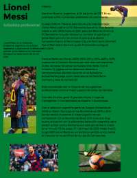 Biographie de Messi en Espagnol