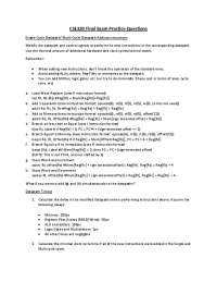 Exam Final Practice Questions | Exercises Computer Science | Docsity