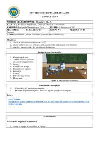 Análisis del Movimiento Circular Uniforme Acelerado (MCUV) en un Disco Neumático