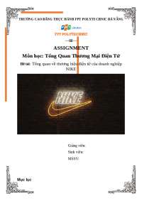 Tổng Quan Thương Mại Điện Tử