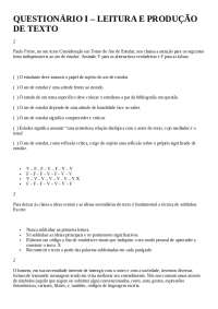 avaliações de sociologia
