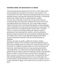 Essay del llibre Good Bye Verdad