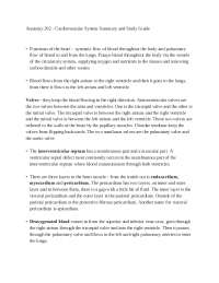 Cardiovascular System Study Guide - Anatomy and Physiology II - Docsity