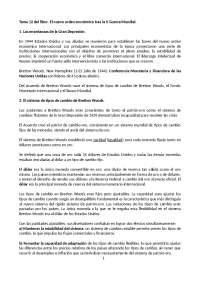 Nuevo Orden Económico tras la Segunda Guerra Mundial: Bretton Woods y Sistema Monetario
