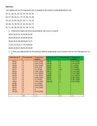 intervalos, frecuencia y frecuencia relativa