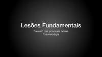 Principais lesões em Estomatologia