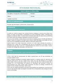 Atividade Individual - Transporte e distribuição - FGV