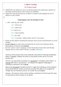 semantics and pragmatics unit 2 summary