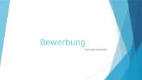 Bewerbung Powerpoint klasse 9