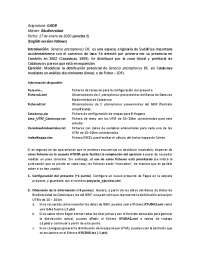 Gestión y Análisis de Datos de Biodiversidad