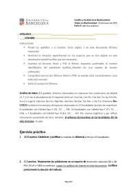 Examen de Gestión y análisis de datos de Biodiversidad