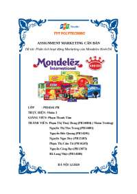 Tìm hiểu về kinh đô mondelez
