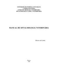 oftalmologia veterinária