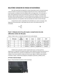 Ondas Estacionárias em Cordas: Relação entre Força, Comprimento e Densidade