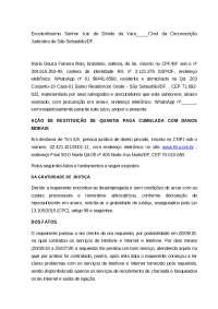 AÇÃO DE RESTITUIÇÃO DE QUANTIA PAGA CUMULADA COM DANOS MORAIS
