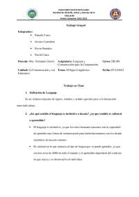 Ejercicios del lenguaje | Apuntes de Lenguaje Audiovisual - Docsity
