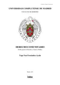 Apuntes completos de Derecho Comunitario de Daniel Sarmiento